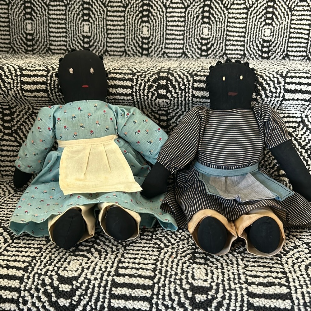 Rare 1984 Fairfield Folk Art Rag Dolls